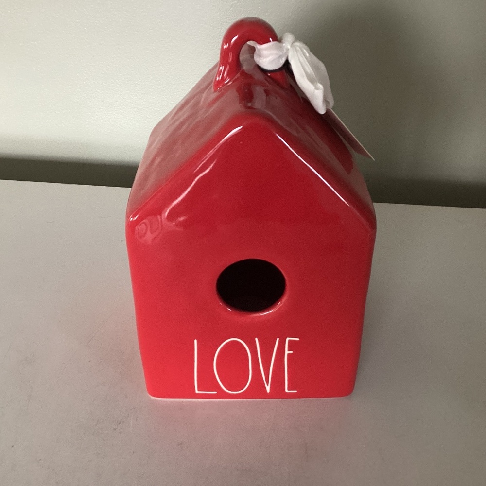 Rae Dunn love birdhouse